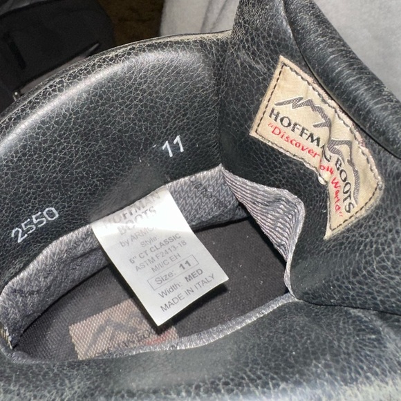 Hoffman Boots 6” CT Classic size 11 med wide - Picture 7 of 9